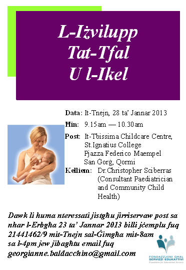 L-izvilupp tat-tfal u l-ikel