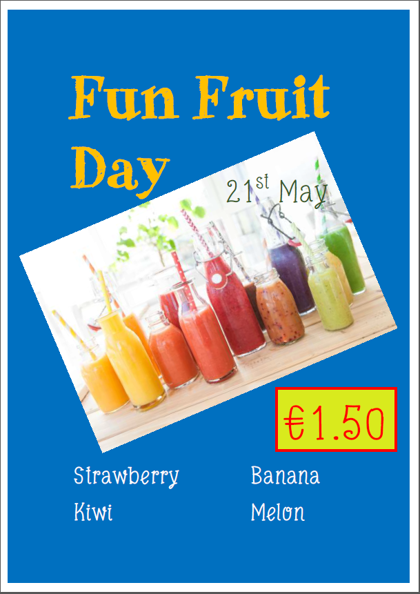 fruit day poster