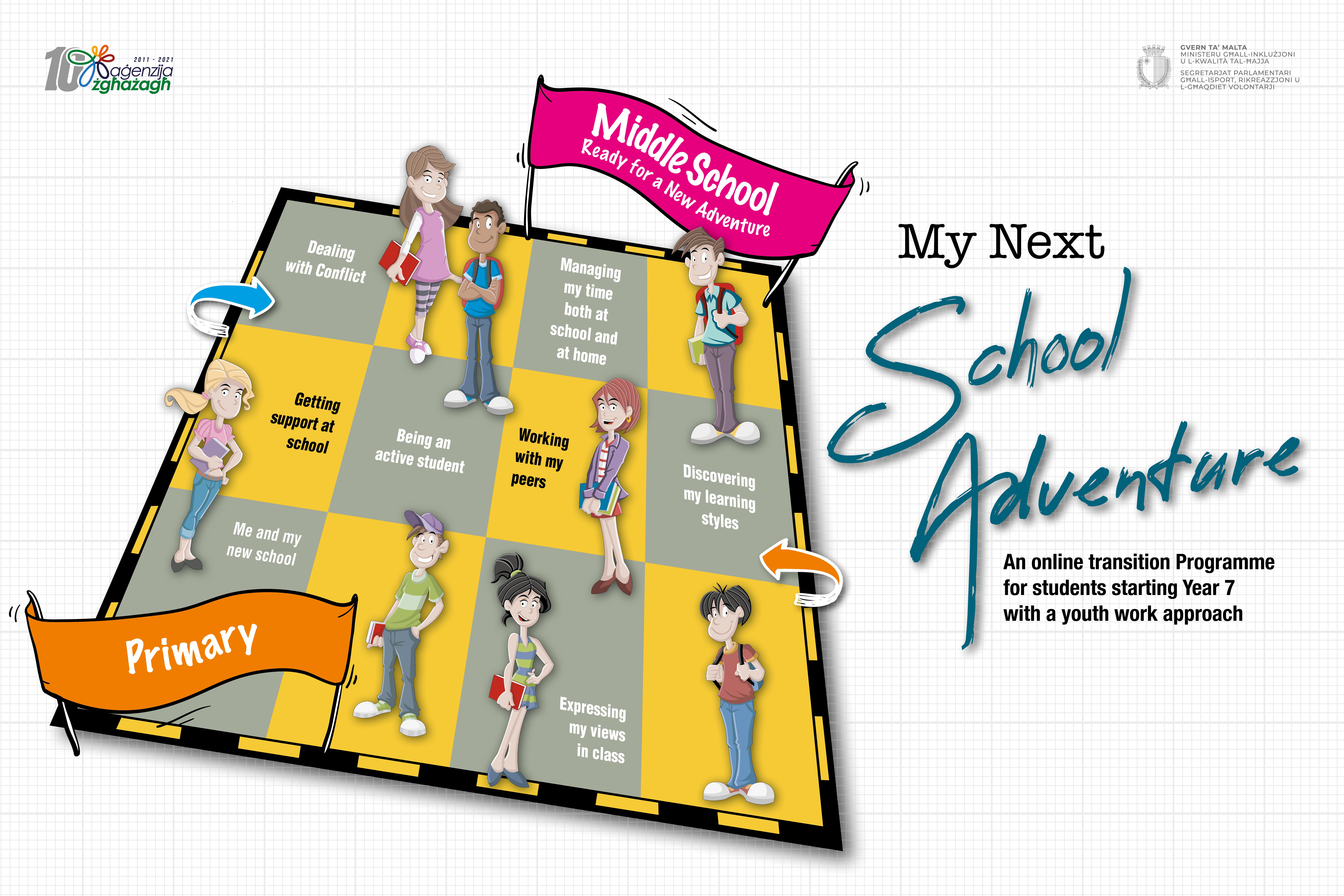 DLAP 162 - My Next School Adventure Poster