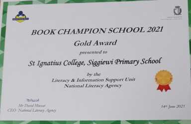 gold award certificate
