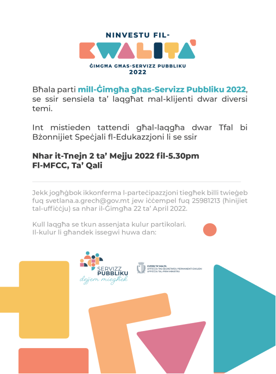 INVITE TFAL BZONNIJIET SPECJALI