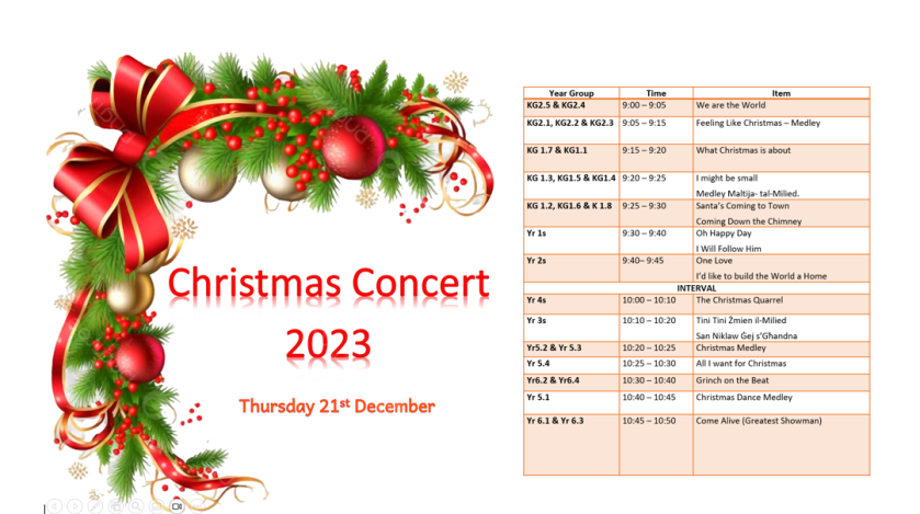 xmas programme